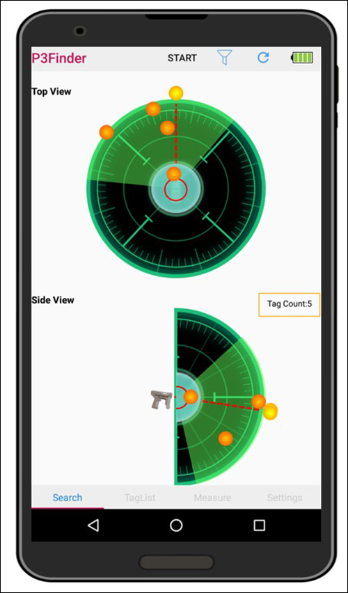 The P3 Finder app